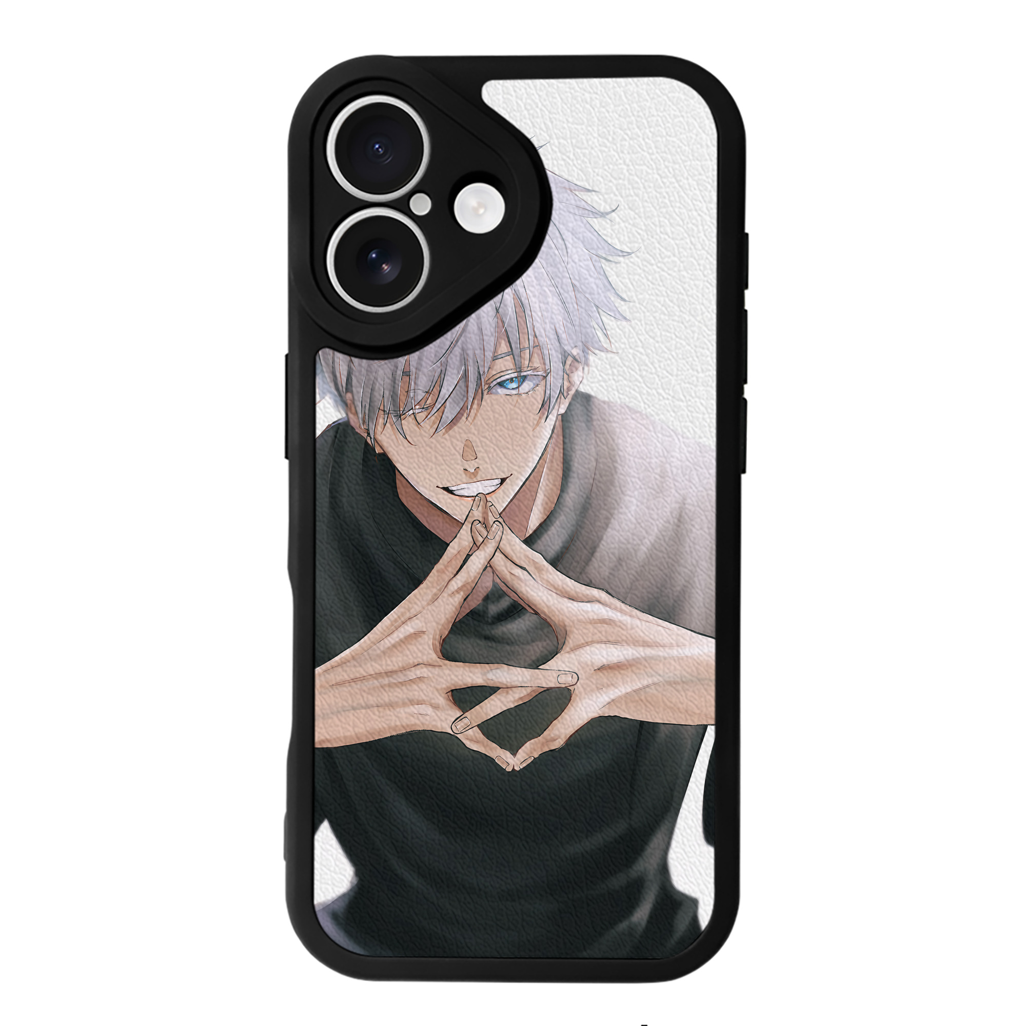 （画像用） 呪術廻戦 Jujutsu Kaisen 【iPhone 16シリーズ対応】シリコンスマホケース（レザー調） 材質：シリコン